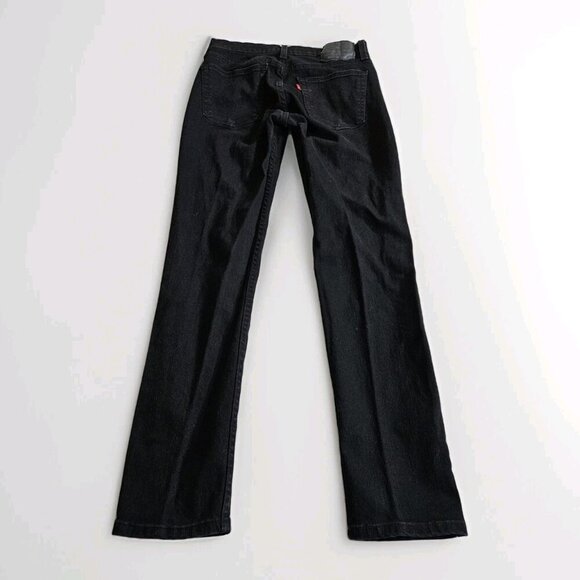 Levi's Jeans Men 30x32/31 Black 511 Slim Fit Tapered Stretch Pockets Zip Western - Picture 16 of 16